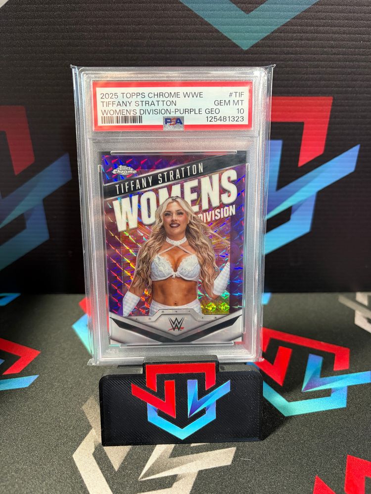 Tiffany Stratton Womens Division Purple Geo /10 PSA 10 GEM MINT image 1